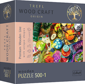 TREFL Wooden puzzle Colorful cocktails