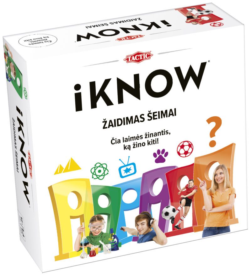 TACTIC Board game IKNOW Family quiz (In Lithuanian lang.) Baltic boardgames