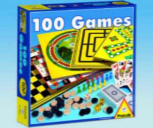 PIATNIK Board game set 100 Games (In Lithuanian lang.) Baltic boardgames