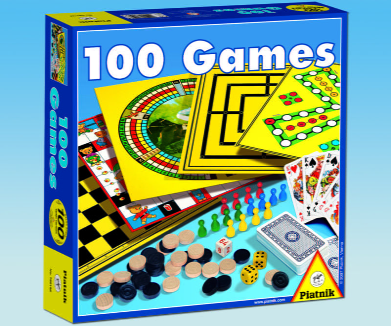 PIATNIK Board game set 100 Games (In Lithuanian lang.) Baltic boardgames