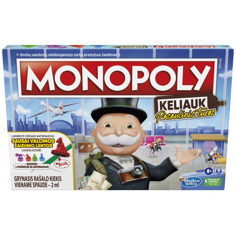 MONOPOLY  Board game World Tour (In Lithuanian lang.) Baltic boardgames