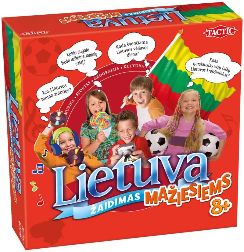 TACTIC Board game Lithuania Trivia Junior (In Lithuanian lang.) Baltic boardgames