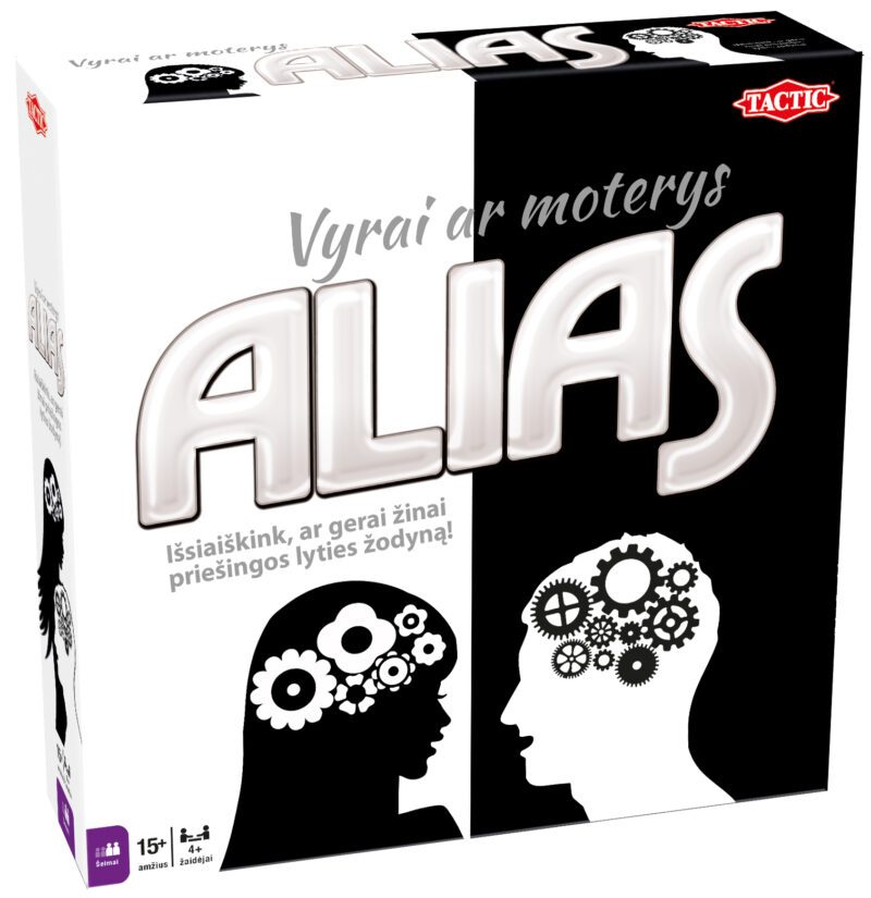 TACTIC Board game Alias Women vs. Men (In Lithuanian lang.) Baltic boardgames