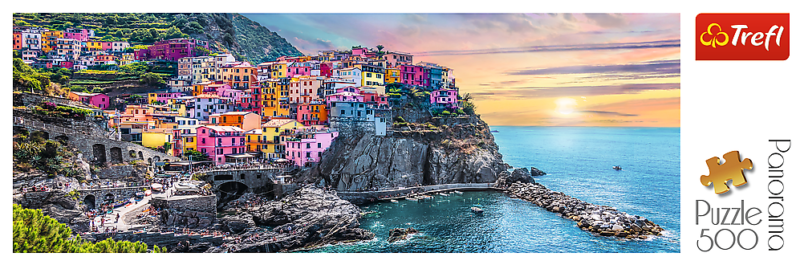 TREFL panoramic puzzle Vernazza Italy 500 pcs Puzzles 500 pcs.