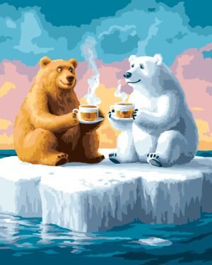 Piešimas pagal skaičius rinkinys „Šiltas pokalbis“ 40x50 cm W092 0425