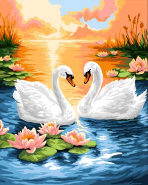 Paint by Numbers kit "Swan Serenade" 40x50 cm W094 0425