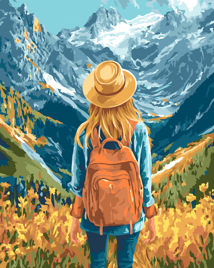 Piešimas pagal skaičius rinkinys "Nuotykis laukia" 40x50 cm W098 0425