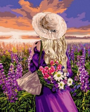 Pasivaikščiojimas levandų lauke