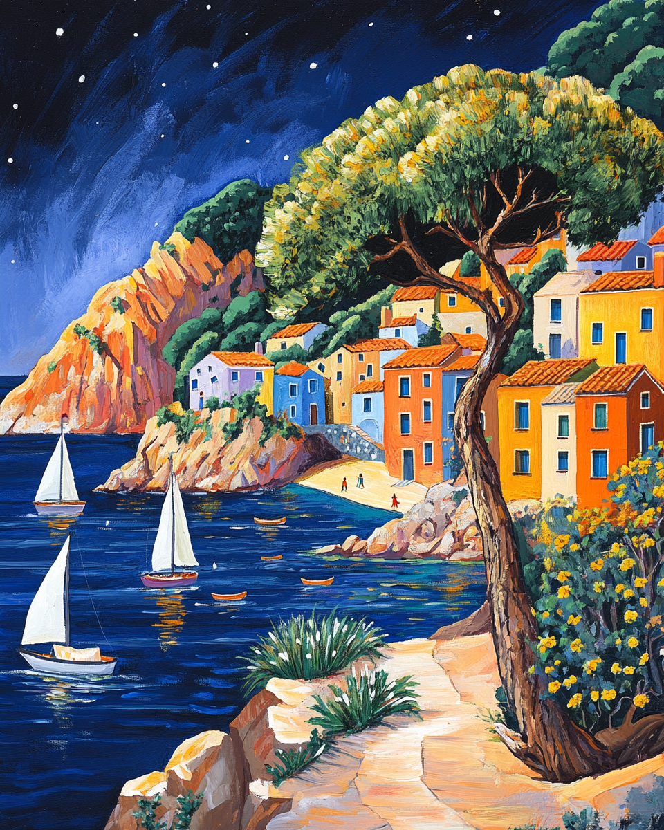 Deimantų tapybos rinkinys su porėmiu "Mėlyna laguna" 30x40 cm VA855