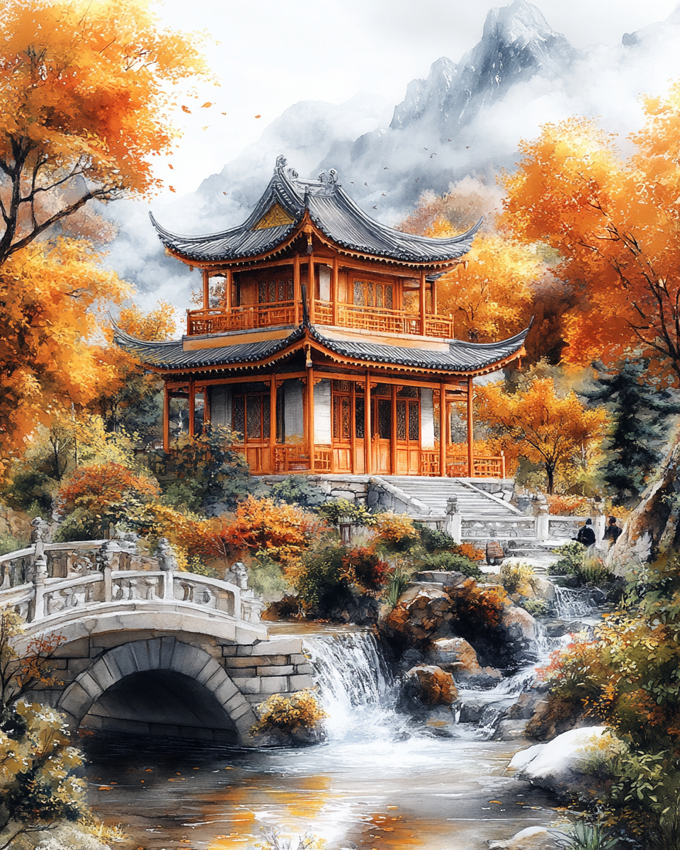 Deimantų tapybos rinkinys su porėmiu "Serenity" 30x40 cm VA870