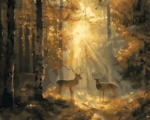 tapyba-pagal-skaicius-PC40501298-dimo-elniai-miskas