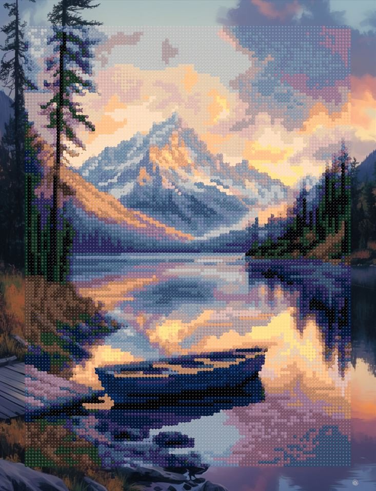 Diamond Painting rinkinys su porėmiu "Hudson Bay" 30x40 cm VA905